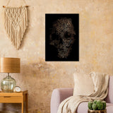 Fractal Skull Matte Paper Poster