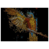 Fractal Macaw Matte Paper Poster